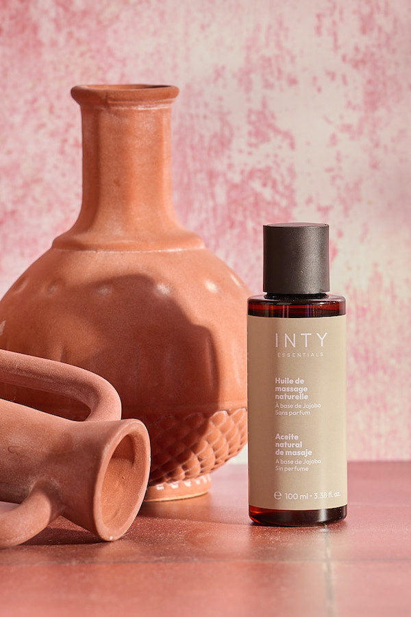 huile de massage neutre par intyessentials avec jojoba