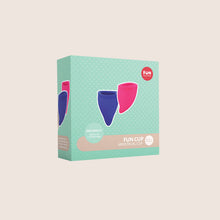 fun cup explore kit pour confort menstruel avec les coupes en deux tailles